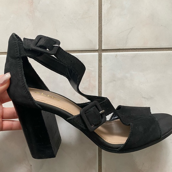 Aldo black heels size 6.5 - Picture 2 of 3